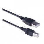 Ewent EW9620 USB-kabel 1,8 m USB A USB B Mannelijk Zwart