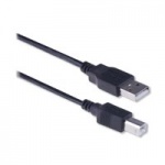 Ewent EW9621 USB-kabel 3 m USB A USB B Mannelijk Zwart