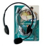 Ewent EW3563 Stereofonisch Hoofdband Zwart hoofdtelefoon