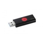 Kingston Technology DataTraveler 106 USB flash drive 64 GB 3.0 (3.1 Gen 1) USB-Type-A-aansluiting Zwart, Rood