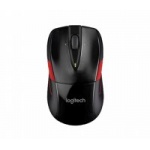 Logitech M525 RF Draadloos Optisch Ambidextrous Zwart, Rood muis