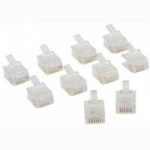 Telecomconnector RJ12 Male PVC Transparant