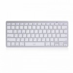 Ewent EW3163 Bluetooth QWERTY US International Zilver, Wit toetsenbord