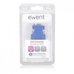Ewent EW9850 kabeladapter/verloopstukje DVI-A VGA Blauw