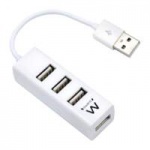 Ewent EW1122 USB 2.0 Wit hub & concentrator