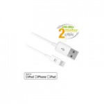 Ewent EW9902 mobiele telefoonkabel USB A Lightning Wit 2 m