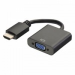 Ewent EW9864 kabeladapter/verloopstukje HDMI VGA, 3.5mm Zwart