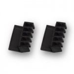 Ewent EW1565 Bureau Cable holder Zwart 2stuk(s) kabelbeheersysteem