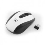 Ewent EW3236 muis RF Draadloos Optisch 1600 DPI Ambidextrous Zwart, Wit