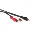Ewent EW9233 1.2m 3.5mm 2 x RCA Zwart, Rood, Wit audio kabel