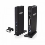 Eminent EM1500 USB 3.0 (3.1 Gen 1) Type-A Zwart notebook dock & poortreplicator