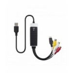 Ewent EW3706 kabeladapter/verloopstukje USB 2.0 S-Video/Composite AV Zwart, Grijs, Rood, Wit, Geel