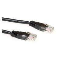 Ewent 0.5m Cat5e UTP 0.5m Cat5e U/UTP (UTP) Zwart netwerkkabel