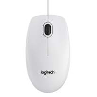 Logitech B100 muis USB Optisch 800 DPI Ambidextrous Wit