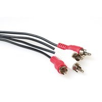 Ewent EW9234 1.2m 2 x RCA 2 x RCA Zwart, Rood, Wit audio kabel