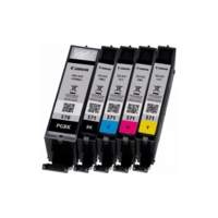 Canon PGI-570/CLI-571 PGBK/C/M/Y/BK 7ml 15ml Zwart, Cyaan, Zwart Pigment, Geel inktcartridge