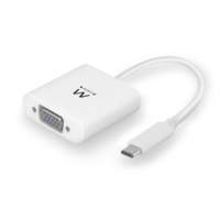Ewent EW9821 video kabel adapter 0,18 m USB C VGA (D-Sub) Wit