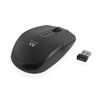 Ewent EW3221 muis RF draadloos + USB Optisch 1200 DPI Ambidextrous Zwart