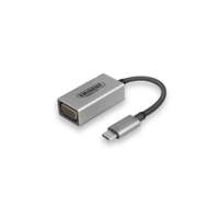 Eminent AB7871 USB Type-C VGA Aluminium, Zwart kabeladapter/verloopstukje