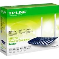 TP-LINK AC750 Dual-band (2.4 GHz / 5 GHz) Fast Ethernet Zwart, Wit draadloze router