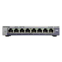 Netgear ProSAFE Unmanaged Plus Switch - GS108E - 8 Gigabit Ethernet poorten