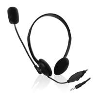 Ewent EW3567 Hoofdband Stereofonisch Bedraad Zwart mobiele hoofdtelefoon