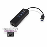Ewent EW1140 USB 3.0 (3.1 Gen 1) Type-A 5000Mbit/s Zwart hub & concentrator