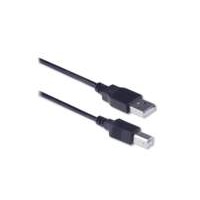 Ewent EW9621 USB-kabel 3 m USB A USB B Mannelijk Zwart