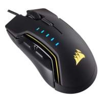 Corsair CH-9302011-EU USB Optisch 16000DPI Rechtshandig Zwart, Geel muis