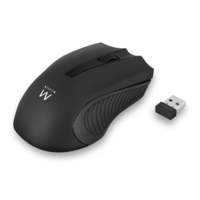 Ewent EW3221 muis RF draadloos + USB Optisch 1200 DPI Ambidextrous Zwart