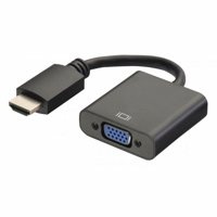 Ewent EW9864 kabeladapter/verloopstukje HDMI VGA, 3.5mm Zwart