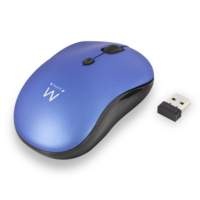 Ewent EW3231 muis RF Draadloos Optisch 1600 DPI Ambidextrous Zwart, Blauw