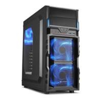 Sharkoon Case VG5-W / ATX / Micro-ATX / 3.0 USB / BLUE