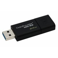 Kingston Technology DataTraveler 100 G3 USB flash drive 64 GB 3.0 (3.1 Gen 1) USB-Type-A-aansluiting Zwart