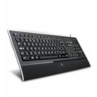 Logitech K740 USB QWERTY Internationaal EER + Noordzee Zwart toetsenbord