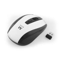 Ewent EW3236 muis RF Draadloos Optisch 1600 DPI Ambidextrous Zwart, Wit