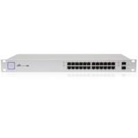 Ubiquiti Networks UniFi US-24-250W Managed network switch Gigabit Ethernet (10/100/1000) Power over Ethernet (PoE) 1U Zilver netwerk-switch