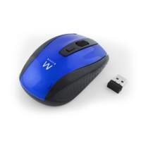 Ewent EW3238 muis RF Draadloos Optisch 1600 DPI Ambidextrous Zwart, Blauw