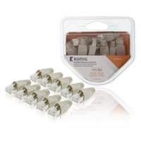 RJ45 Connectoren Solid UTP CAT6 Male Grijs