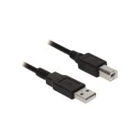 Ewent EC2403 USB-kabel 3 m USB A USB B Mannelijk Zwart