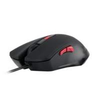 Natec Genesis G22 muis USB Optisch 2400 DPI Rechtshandig Zwart, Rood