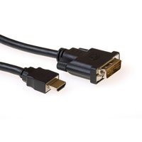 Ewent EW9860 2m HDMI DVI-D Zwart video kabel adapter